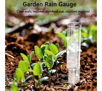 Pluviomètre anti-gel à double échelle de 9,84 pouces, double échelle 120 mm/4,72 pouces, convient pour le jardinage extérieur, plastique résistant aux intempéries + lecture agrandie, jardin, pelouse, 