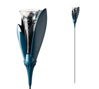 Pluviomètre de jardin design bleu paon