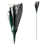 Pluviomètre de jardin design vert foncé