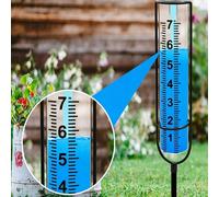 Pluviomètre de jardin extérieur, instrument de mesure de précipitations précis, moniteur de précipitations, outil de mesure de grande taille pour la cour 1 pièce,1 cylindre graduéABS