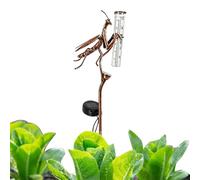 Pluviomètre d'extérieur - Mantis précis lampes solaires décoration de pelouse, pluviomètre décoratif extérieur | pour jardin, pelouse, patio, allée, paysage, parc, sol, prévisions météo