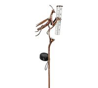 Pluviomètre Extérieur,Lampes LED Solaires Mante En Fer - Mesure Pluie pour Jardin | Pour les Précipitations et Prévisions Météorologiques Jardin Cour Patio Allées Chemins Clôtures Parcs