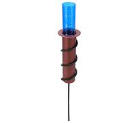 Pluviomètre flottant Pluviomètre extérieur Pluviomètre flottant Compteur d'eau Cylindre en plastique Tube de mesure avec échelle pour jardin, cour, patio, terrasse, pelouse (Insertion droite)