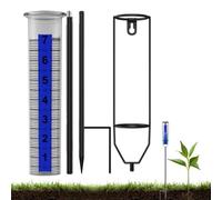Pluviomètre - Piquet de mesure de l'eau - Outil cylindrique transparent précis - des niveaux de précipitation - Tube résistant aux intempéries - Échelle marquée - 220 g