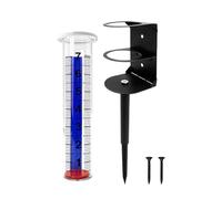 Pluviomètre pour Jardin | Compteur de Précipitations avec Support Métallique - Jauge d'Eau pour Mesure de la Pluie | pour Surveiller les Précipitations au Jardin et à la Maison