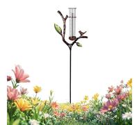 Pluviomètre pour mesurer la pluie en extérieur Design de branche avec jauge | Compteur d'eau avec piquet inclus pour clôture, patio, pelouse, terrasse, extérieur, maison et jardin
