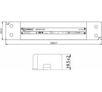 PLV LED bloc d'alimentation 100W, 24V | IP20 protection | Compact, efficace & sûr, transformateur pour éclairage LED