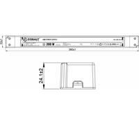 PLV LED bloc d'alimentation 200W, 24V | IP20 protection | Compact, efficace & sûr, transformateur pour éclairage LED