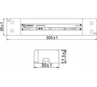 PLV LED bloc d'alimentation 60W, 24V | IP20 protection | Compact, efficace & sûr, transformateur pour éclairage LED