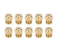 Plyisty 10 Pièces Soupape de Démarrage à Froid de Compresseur d'air, Soupape de Surpression de Déchargeur en Laiton à Filetage Mâle 1/4 Pouce NPT 25PSI, pour Réduire la Charge de Démarrage du