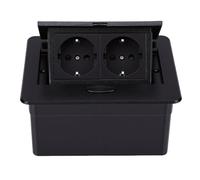 Plyisty Boîte de Prise de Bureau Encastrée, Multiprise avec 3 Prises CA et 2 Ports de Chargement USB, Prise de Connexion de Table Pop-up, Idéale pour Le Bureau, la Maison, la Cuisine