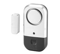 Plyisty Capteur D'Alarme de Porte Fenêtre 125 DB pour la sécurité de la Maison, Alarme D'entrée Magnétique sans Fil avec Sirène Forte et Indicateur de Batterie Faible, Alarme de Porte à