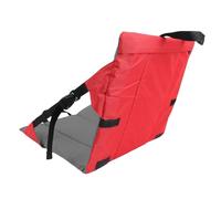 Plyisty Chaise de Stade pour Gradins, Siège de Sol Pliable avec Support Dorsal, Coussin pour Festivals de Musique en Plein Air, Pêche, événements Sportifs (Rouge)