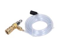 Plyisty Injecteur Chimique, Injecteur en Aval Réglable en Laiton pour Nettoyeur Haute Pression, Accessoires de Nettoyeur Haute Pression 5000PSI avec Tube de 9,8 Pieds