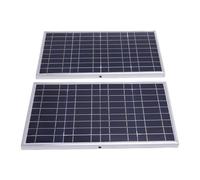 Plyisty Kit de Panneaux Solaires 200W, Cadre en Aluminium, Contrôleur de Chargeur Solaire pour Applications Hors Réseau, Camping-Car, Remorque de Voyage, Camping Marin