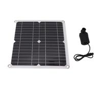 Plyisty Kit de Pompe Solaire, Panneau 10W Pompe 22W | Pompe de fontaine submersible avec boîtier de batterie, contrôleur de minuterie pour étang, jardin