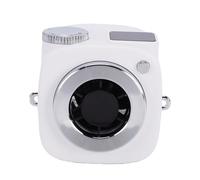 Plyisty Mini Ventilateur Portable avec Conception d'appareil Photo et Affichage Numérique, 199 Vitesses de Vent, Dispositif de Refroidissement Personnel Portable pour Bureau, Voyage, Support de