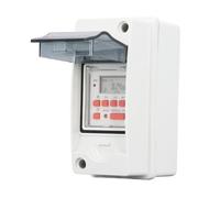 Plyisty Minuterie Numérique, écran LCD Programmable sur 7 Jours, 28 Programmes Marche/arrêt, Boîtier étanche, Minuterie AC85-265 V pour une Utilisation Intérieure et Extérieure