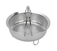 Plyisty Panier à Vapeur avec Poignée Pliable, Support de Cuisson à la Vapeur en Acier Inoxydable 304, Passoire Multifonctionnelle, Insert de pour Cuiseur à Riz électrique (Petite)