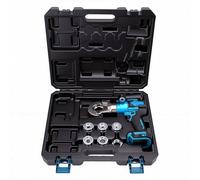 Plyisty Pince à Sertir Hydraulique électrique 90KN, Outil de Sertissage | Pince à sertir alimentée par batterie pour batterie Makita 18 V, matrices de sertissage hexagonales 10-300 mm², avec boîte