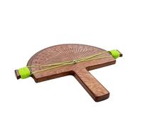 Plyisty Rapporteur D'angle en Bois avec Double échelle 0-180 Degrés pour | Règle de recherche d\'angle précise, rapporteur en bois fabriqué à la main, détecteur d\'angle avec poignée, détecteur