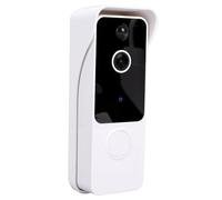 Plyisty Sonnette Vidéo Intelligente, Caméra HD HDR 1080P, Vue Large à 160 Degrés, Audio Bidirectionnel avec Détection de Mouvement AI, Filaire ou alimenté par Batterie pour la sécurité