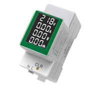 PM-008 Din Rail électricité numérique compteur d'énergie Watt Kwh wattmètre moniteur ampèremètre voltmètre AC 50-300 V 100A