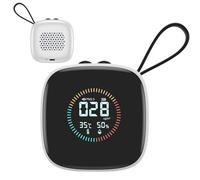 Pm2.5 Détecteur d'humidité et de température, analyseur de poussière d'air | Petit testeur multifonction pour chambre à coucher, salon, cuisine, restaurant, espace professionnel éducatif