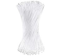 Pmandgk Lot de 100 bâtons de sucettes en acrylique réutilisables transparents de 10 cm pour la fabrication de sucettes, gâteaux pops sucreries pralines