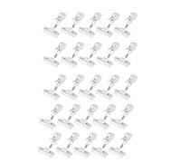 Pmandgk Lot de 25 clips rotatifs en plastique pour affichage de marchandises - Transparent