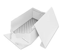 PME BCO894 Fond et Boîte à Gâteau Rectangulaires, Plastique, Blanc, 35 x 25 x 15.2 cm