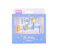 PME - Bougie 'Happy Birthday' - Bleu Pastel