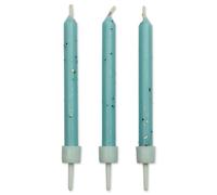 PME CA025 Lot de 10 Bougies, Plastique, Bleu, 0.5 x 0.5 x 6.2 cm CA025