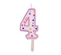PME CA084 Bougie, Plastique, Rose, 4 x 1 x 6.3 cm CA084