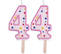 PME CA084 Bougie, Plastique, Rose, 4 x 1 x 6.3 cm CA084 (Lot de 2)