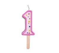 PME CA091 Bougie, Plastique, Rose, 3.5 x 1 x 4.3 cm CA091
