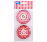 PME Caissettes à cupcakes en Aluminium Saint Valentin - Saint-Valentin Vintage, Set de 60