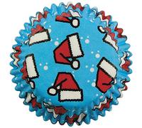 PME - Caissettes à Cupcakes en Papier à Bonnets du Père Noël, Miniatures, Lot de 100