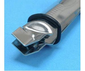 PME CV305 Pince de Marquage Fermée en V et Lisse, Acier Inoxydable, Argent, 8.5 x 2 x 1.5 cmCV305