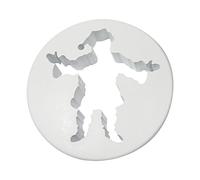 PME FC561 Emporte Pièce Père Noël, Plastique, Blanc, 6.5 x 6.5 x 1 cmFC561
