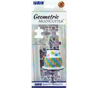PME GMC151 Emporte-pièce géométrique pour décoration de gâteau - Puzzle, Petite Taille, 1,9 cm, Blanc, S