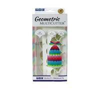 PME GMC194 Lot de 3 emporte-pièces géométriques en plastique Multicolore