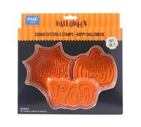 PME Halloween Emporte-pièces et Tampons - Joyeux Halloween (Set de 3)