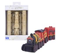 PME Harry Potter Lot de 3 moules à gâteau Poudlard Hogwarts Express Train, Doré