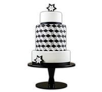 PME Lot de 3 emporte-pièces géométriques pour gâteau - Diamant - Blanc, Petit, Moyen et Grand