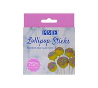 PME LS170 PME - Bâtons de Sucette 9,5 cm, Paquet de 75, Plastique, White 0.3 x 0.3 x 9.5 cm