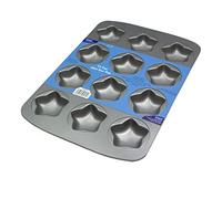 PME Mini poêle antiadhésive en acier carbone 12 tasses, Noir/Blanc