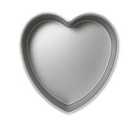 PME - Moule à Gâteau en Forme de Cœur en Aluminium Anodisé, 151 mm x 51 mm de Profondeur, Argent