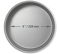 PME Moule à gâteau rond en aluminium 228 x 50mm, Argenté.