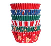 PME Noël Caissettes à cupcakes en Aluminium - Mélange de Père Noël (100 pièces)